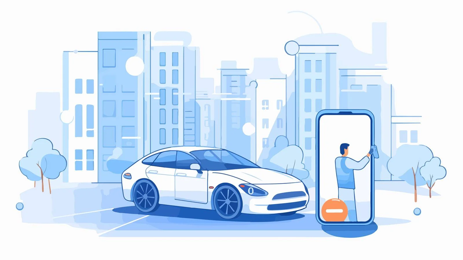 Urban navigation with car and phone — free download from Dotvec