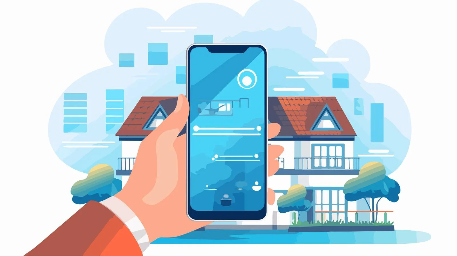 Mobile App Interface on Smartphone Screen — free download from Dotvec