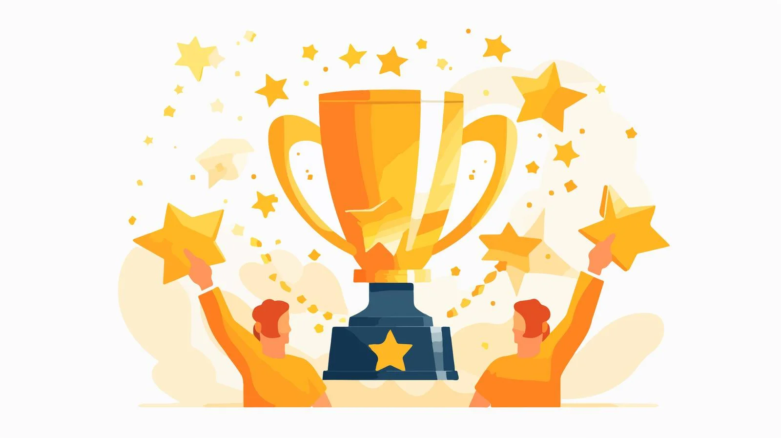 Victory holders: Trophy and leader's arm — free download from Dotvec