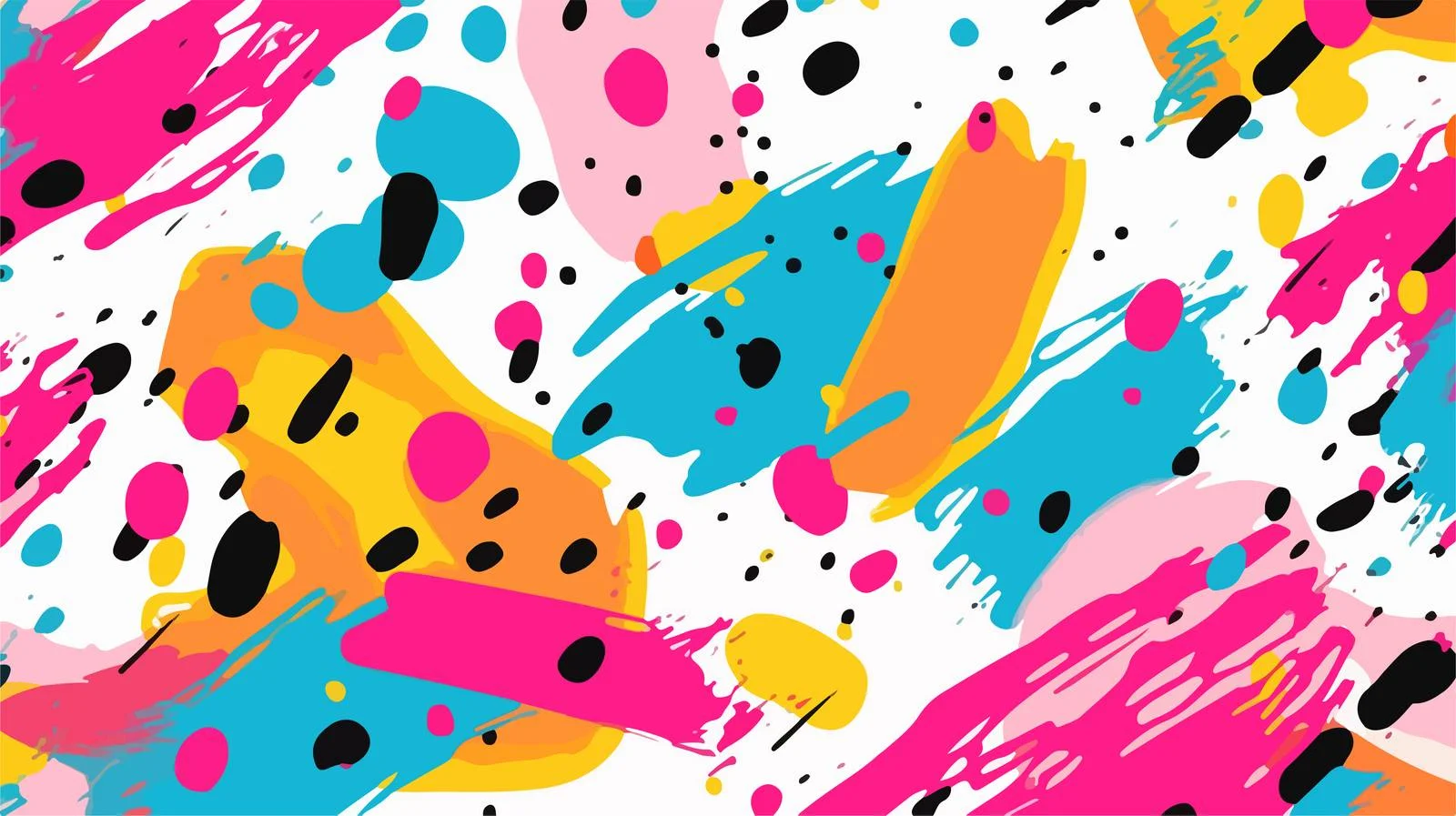 Rough Brush Hand-Painted Motley Seamless Pattern — free download from Dotvec