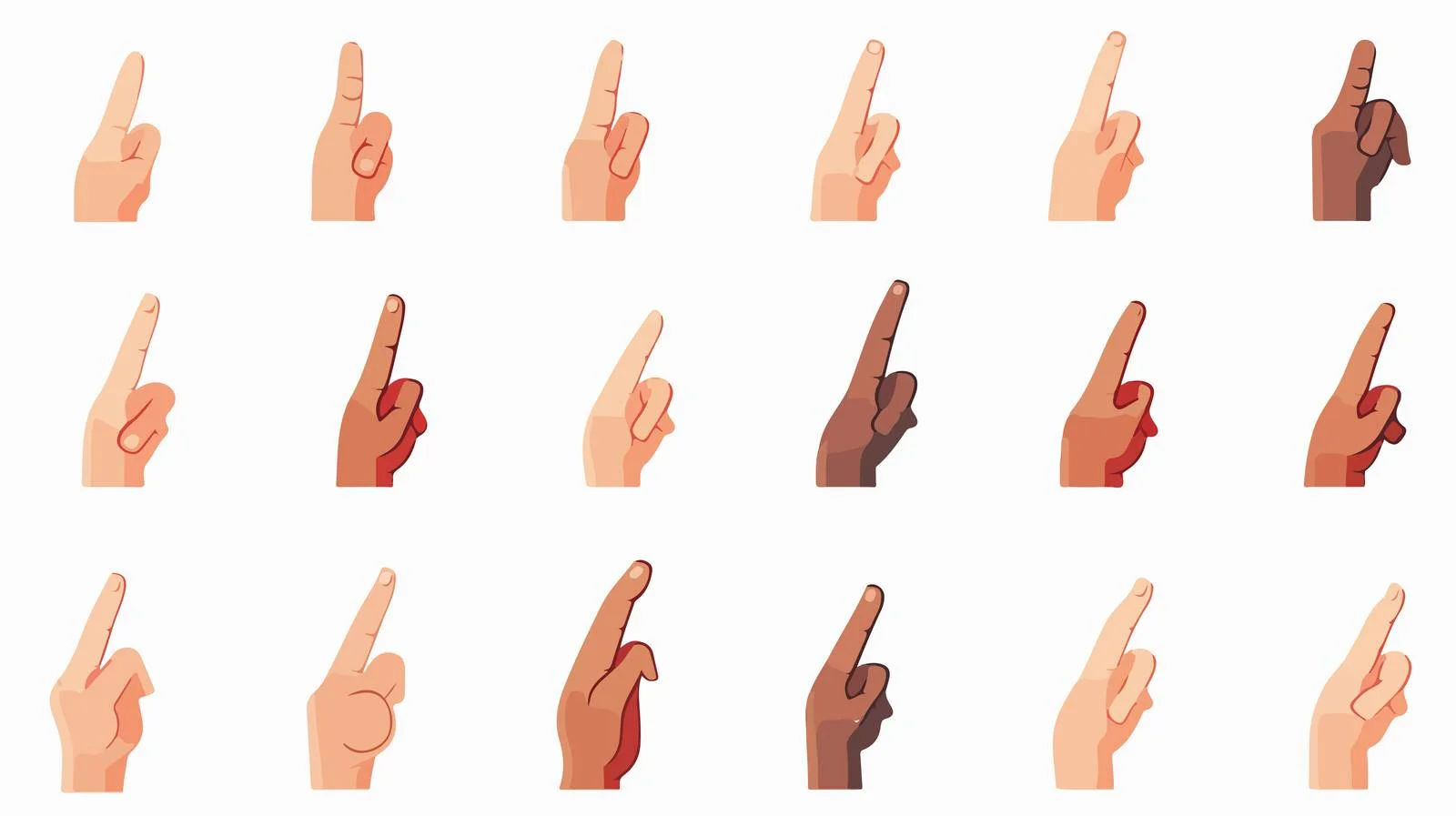 Hand Cursor Set: Pointing & Clicking — free download from Dotvec