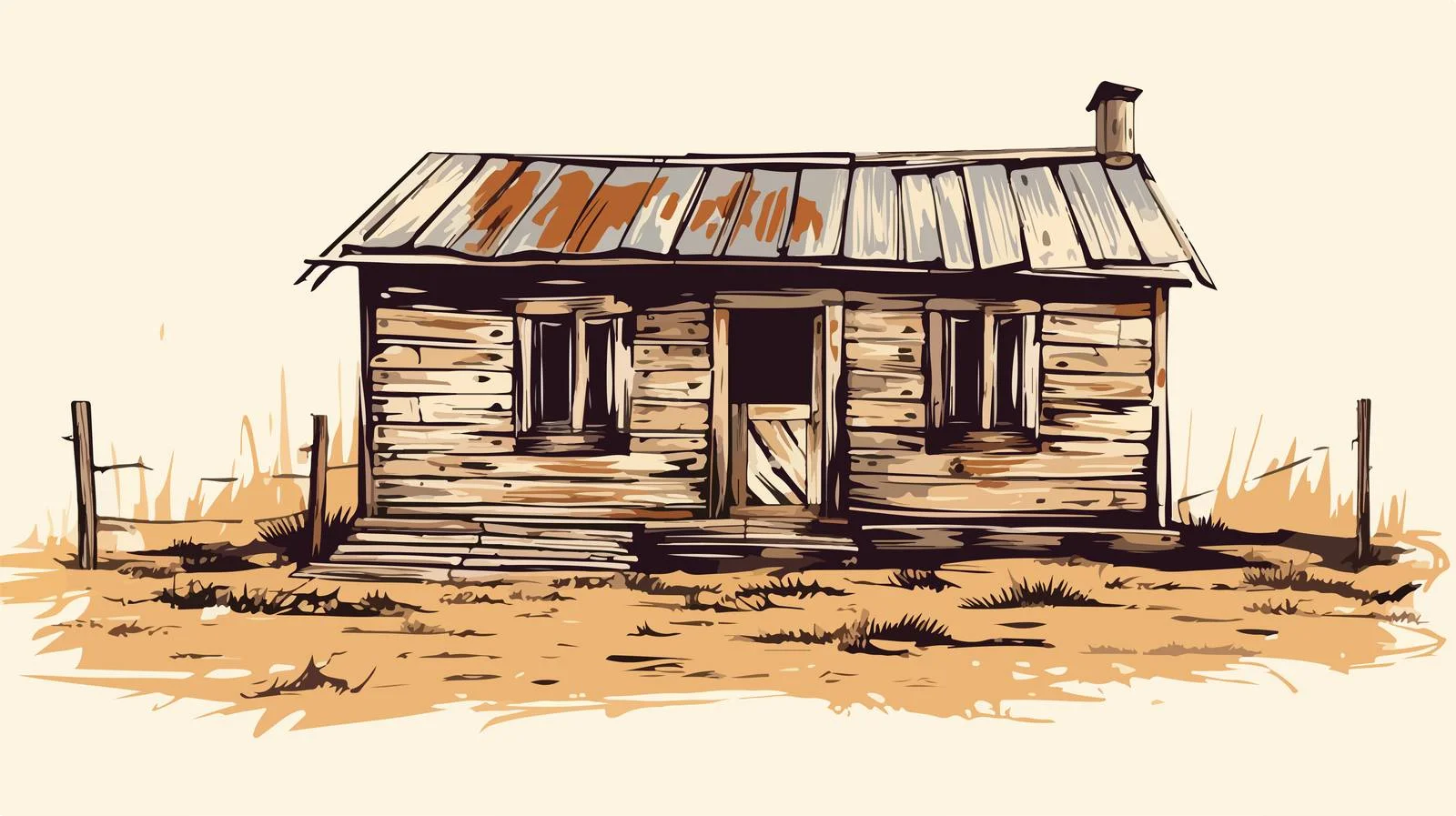 Vintage Hand Sketch on Beige Background — free download from Dotvec