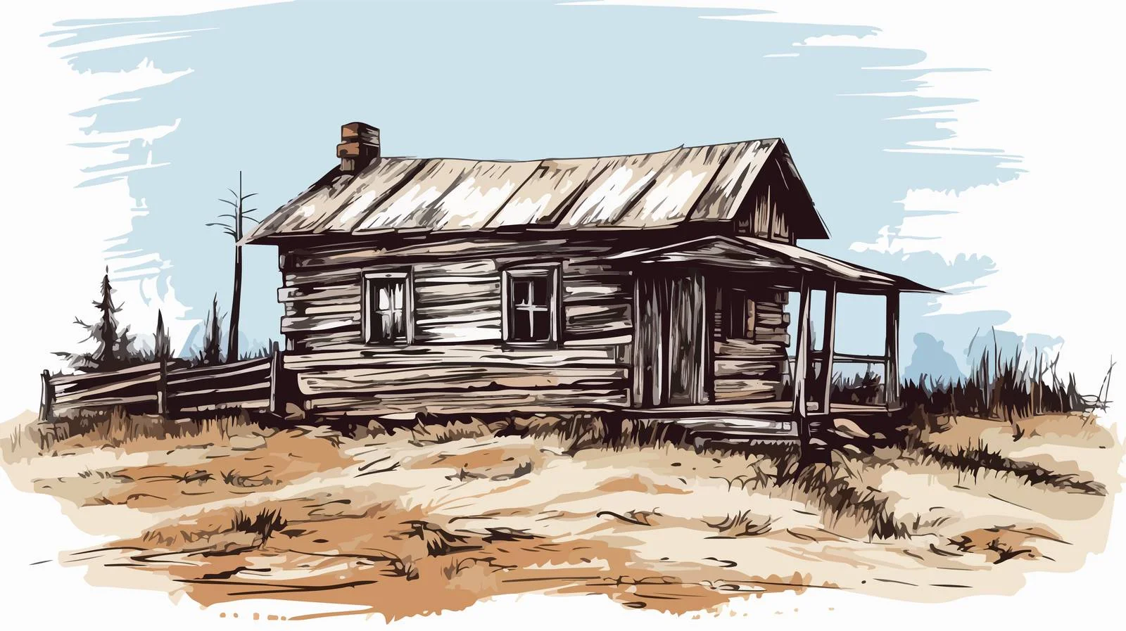 Vintage Hand Sketch on Beige Background — free download from Dotvec