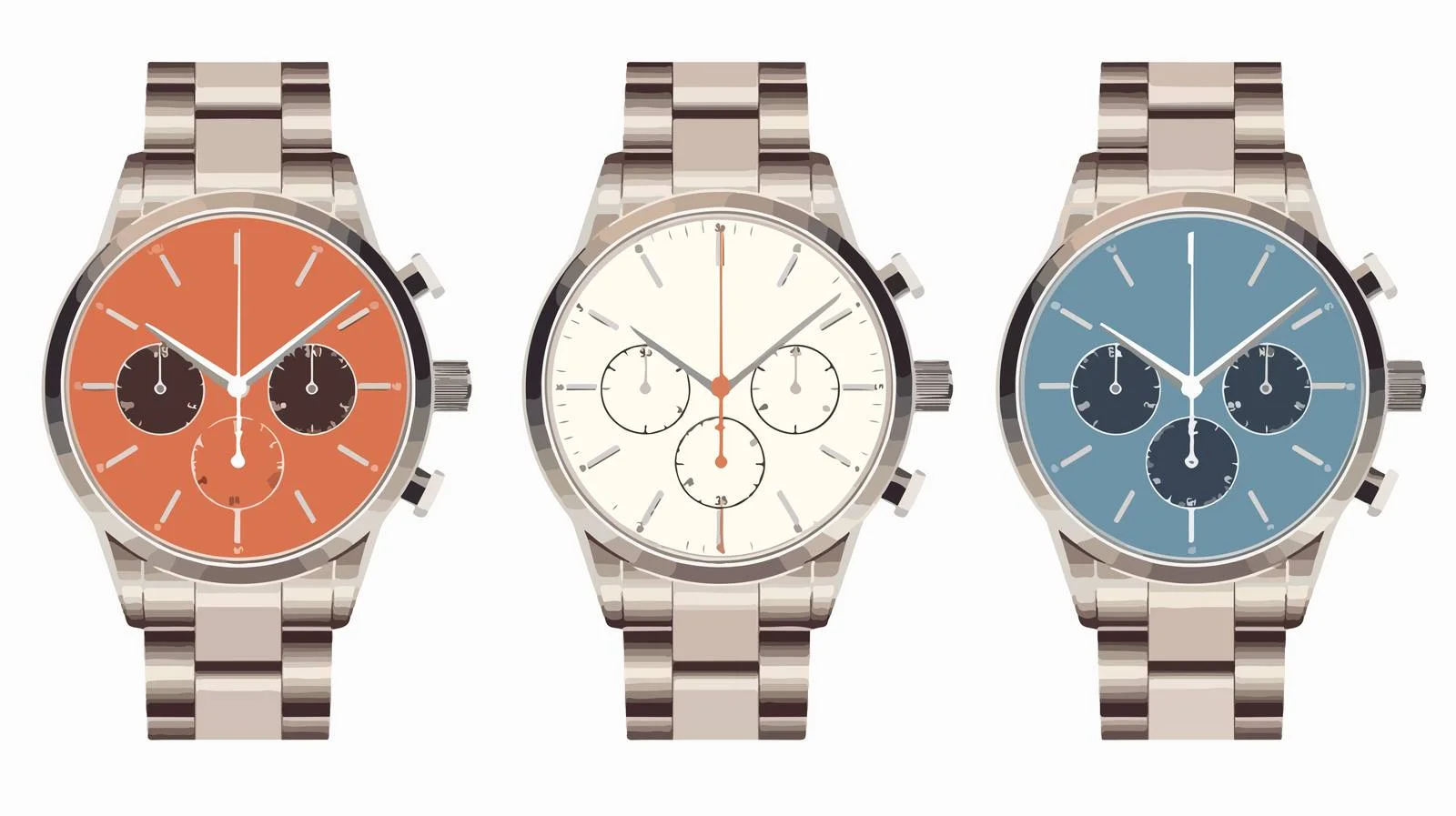 Elegant Round Dial Wristwatches Collection — free download from Dotvec