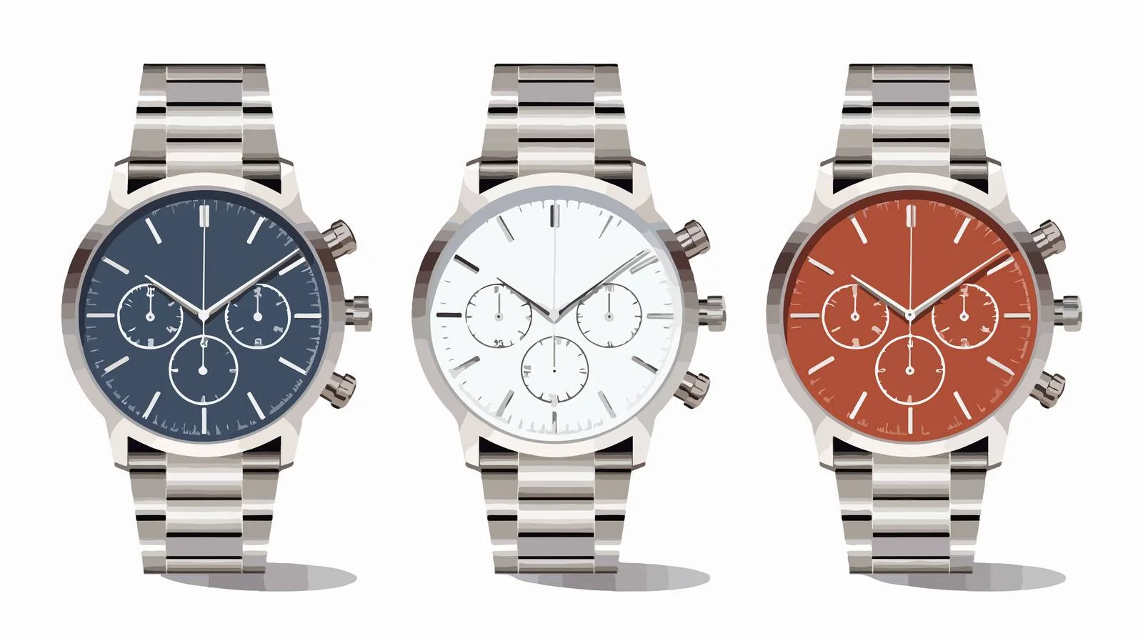 Elegant Hand Wristwatches with Round Analog Dial — free download from Dotvec