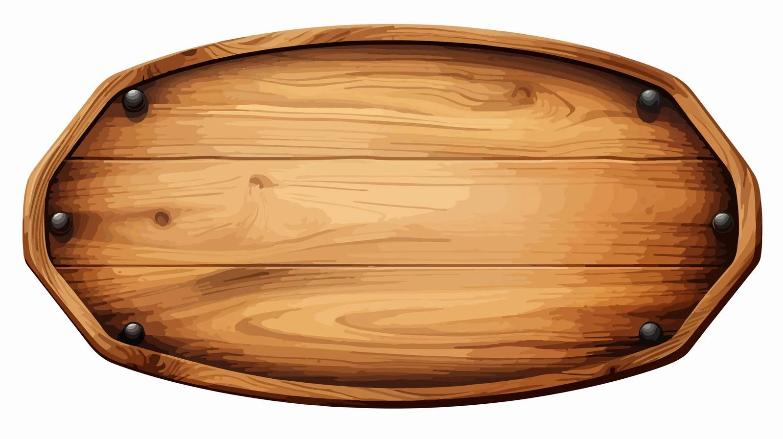 Rustic Oval Wooden Signboard with Professional Space — free download from Dotvec