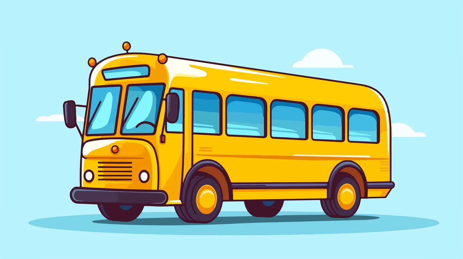 Cartoon Bus Handle Vector Illustration — free download from Dotvec