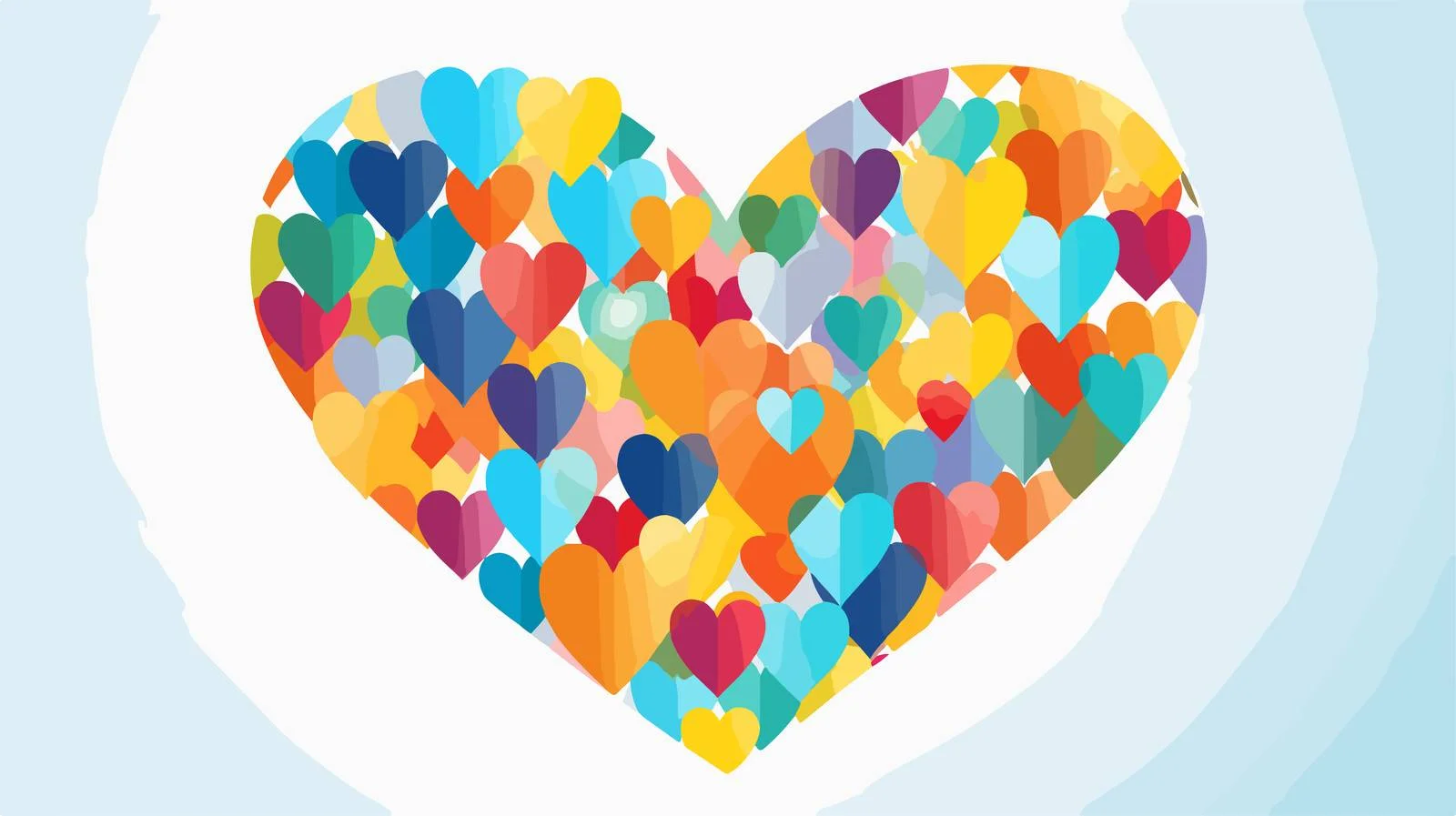 Unified Hands Creating Heart Shape of Love – free shaping image from Dotvec