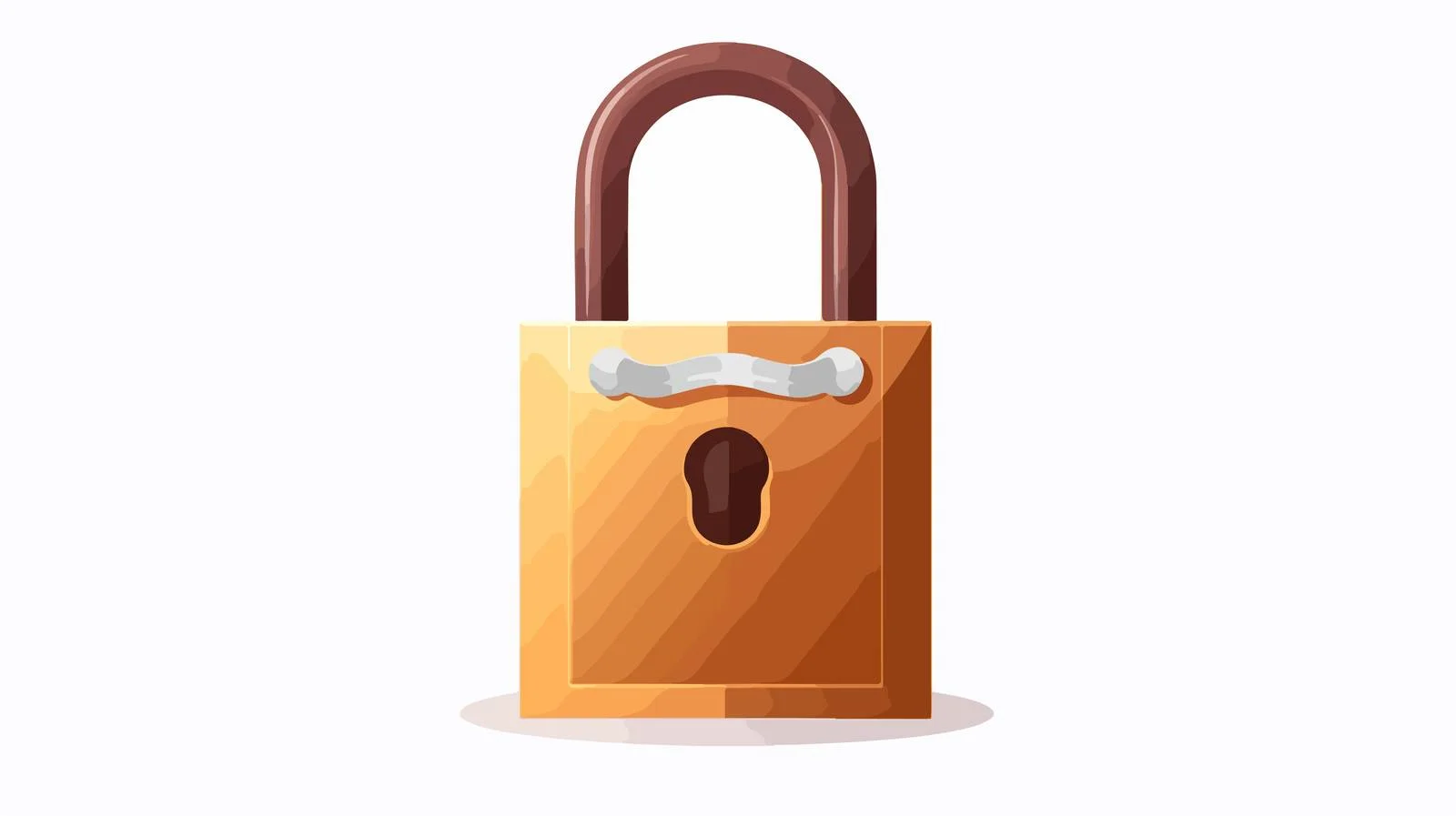 Secured Shiny Metal Padlock Hanging Strong — free download from Dotvec