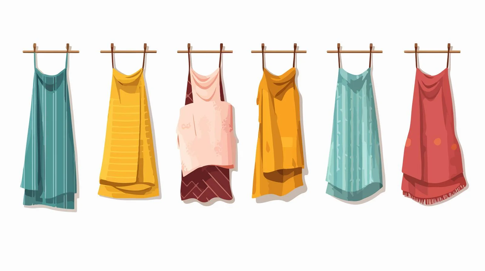 Elegant Kitchen Towels Vector Set — free download from Dotvec