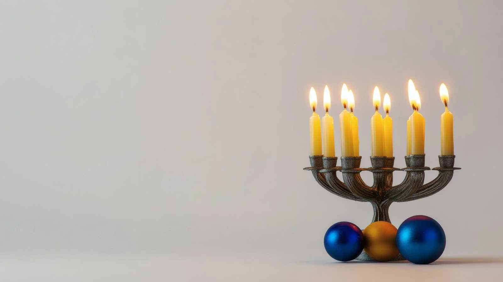 Hanukkah Holiday Celebration White Background — free download from Dotvec