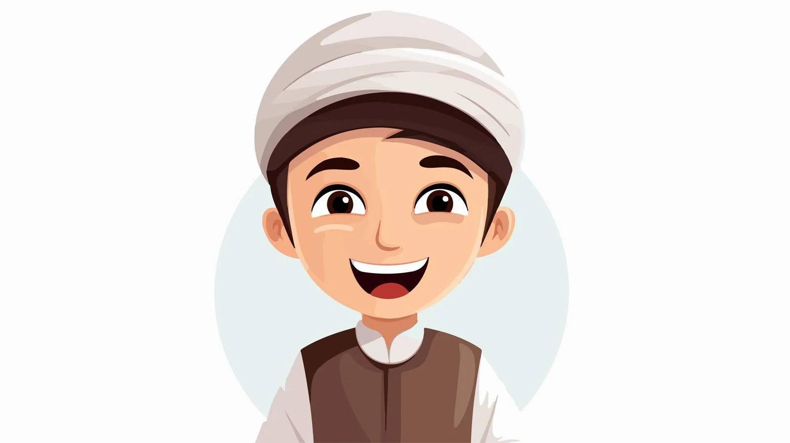 Radiant Arab Child Portrait: Joyful Muslim Kid — free download from Dotvec