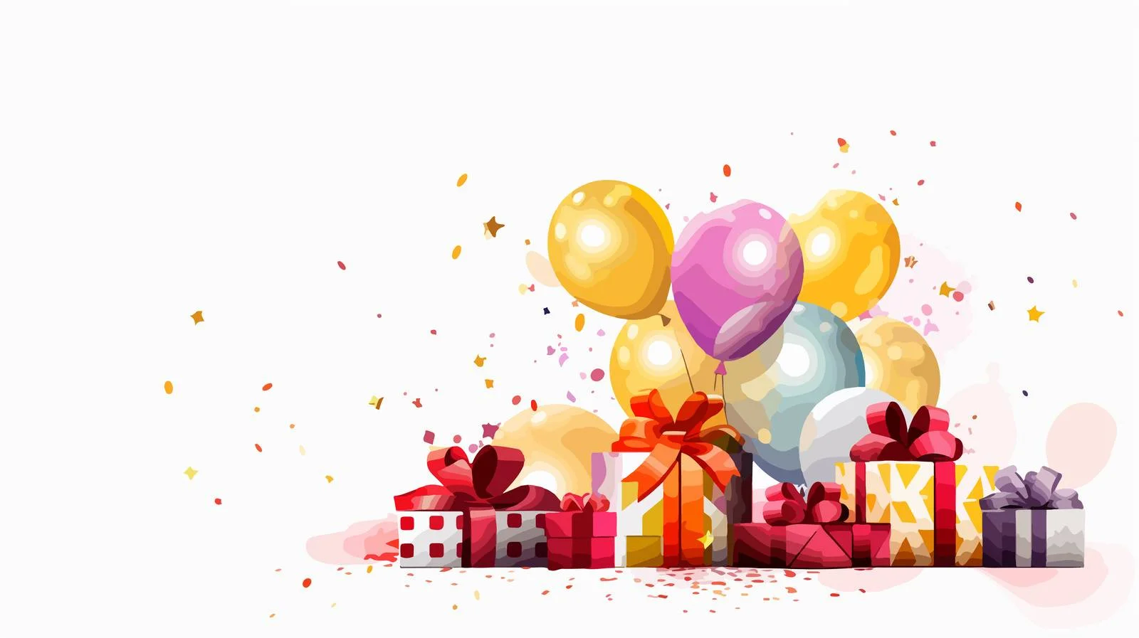 Cheerful Birthday Card Design for Celebrations — free download from Dotvec