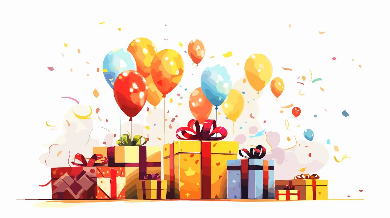 Cheerful Birthday Greeting Card Creation — free download from Dotvec