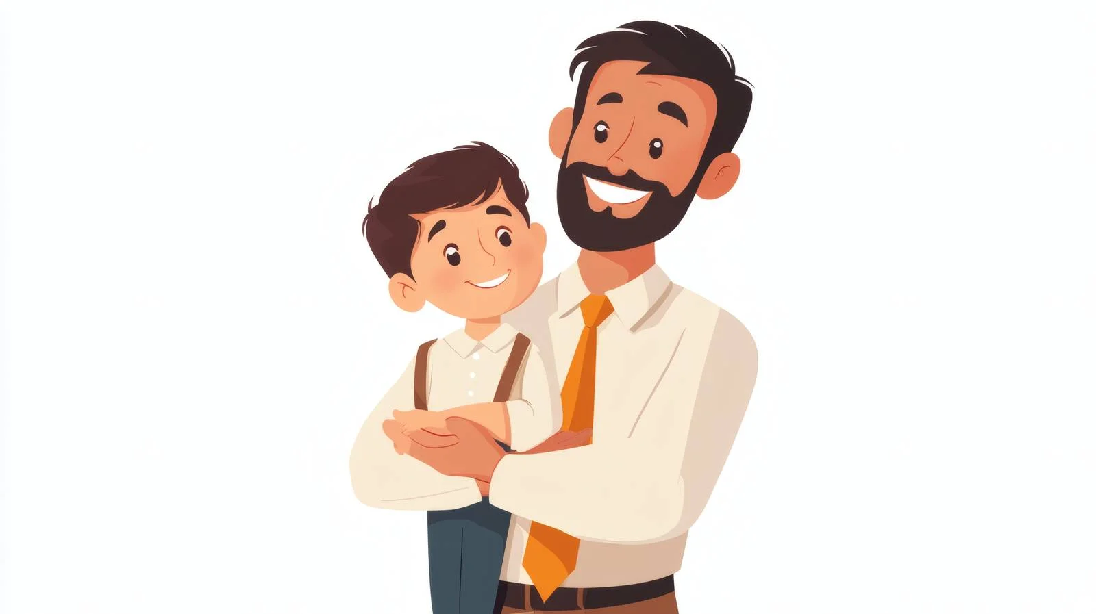 Father's Day Celebratory Design on White Background — free download from Dotvec
