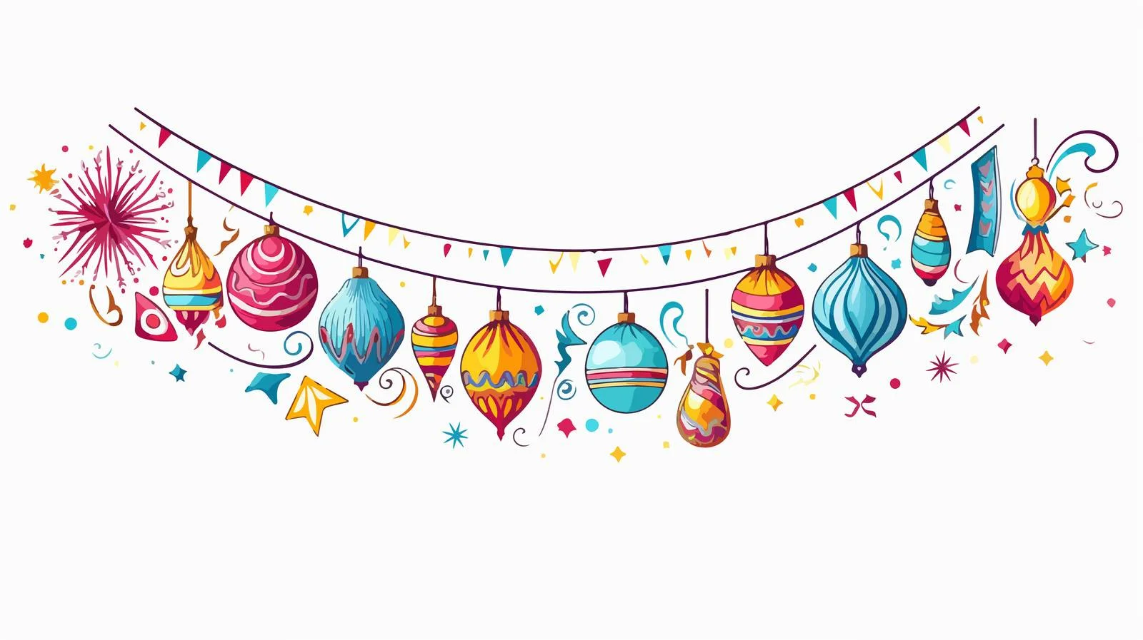 Festive New Year Greeting Card Banner — free download from Dotvec