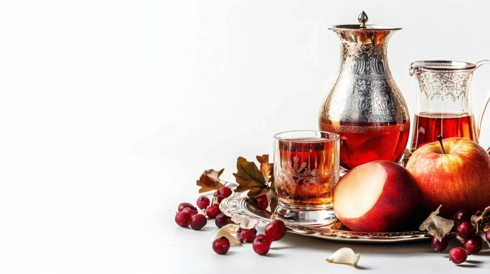 Traditional Rosh Hashanah Blessings White Background — free download from Dotvec