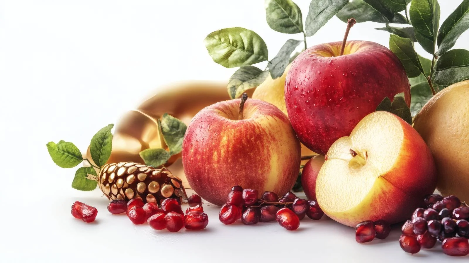 Rosh Hashanah Celebration on White Background — free download from Dotvec