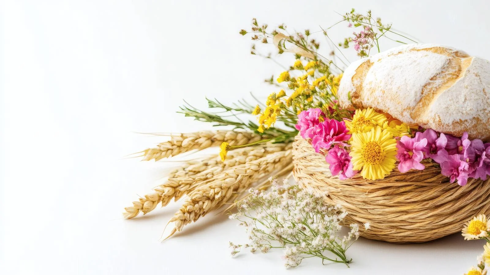 Joyful Shavuot Celebration on White Background — free download from Dotvec