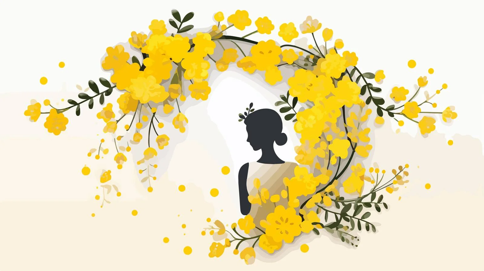 Elegant Women's Day Greeting with Flowers — free download from Dotvec