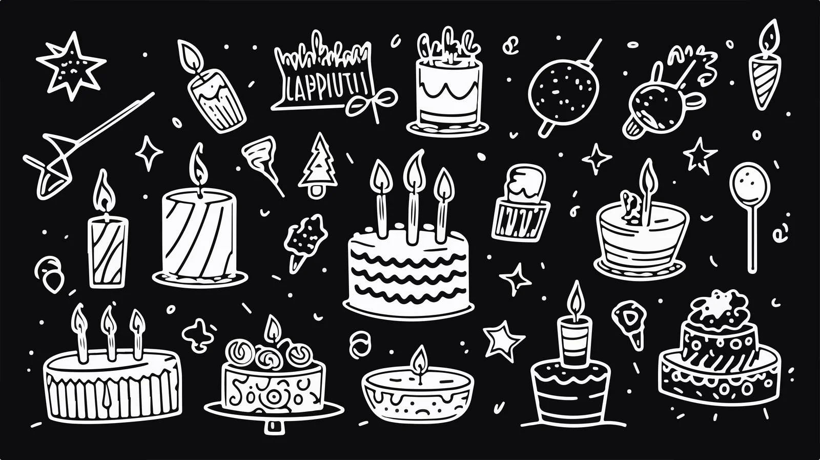 Birthday Celebration Essentials Set — free download from Dotvec