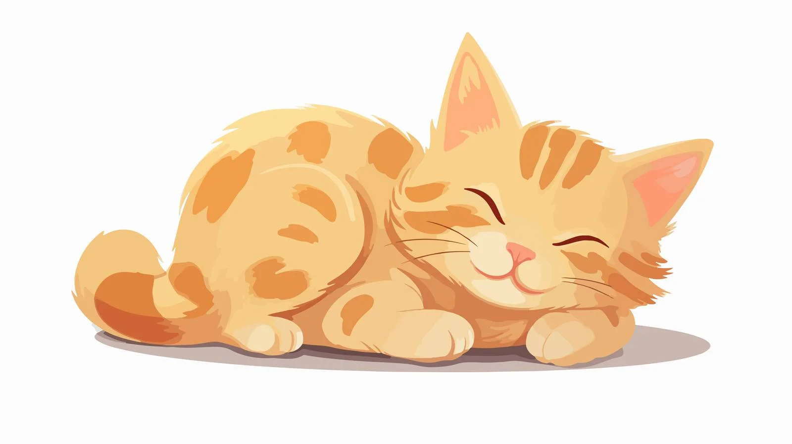 Tranquil cat napping peacefully on cozy mat — free download from Dotvec