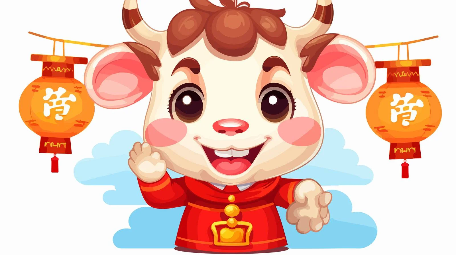 Chinese New Year 2021 Greeting Card — free download from Dotvec