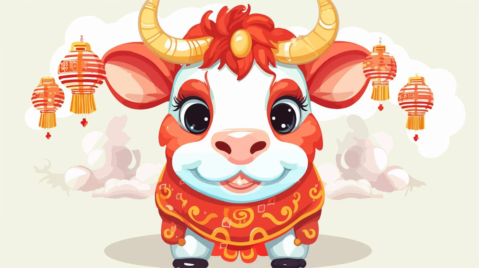 Chinese New Year Greeting Card 2021 — free download from Dotvec