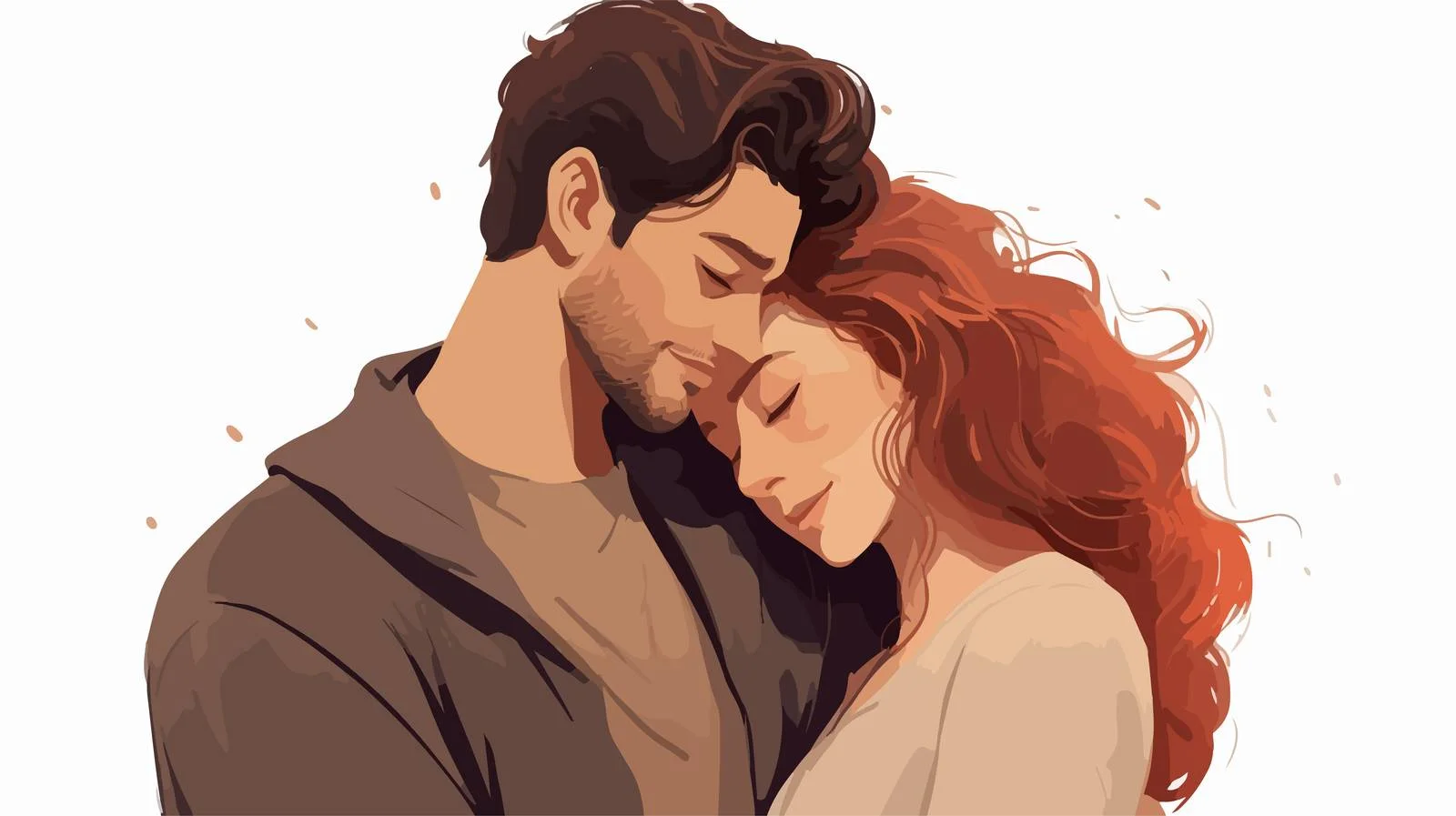 Romantic couple embracing and kissing affectionately — free download from Dotvec