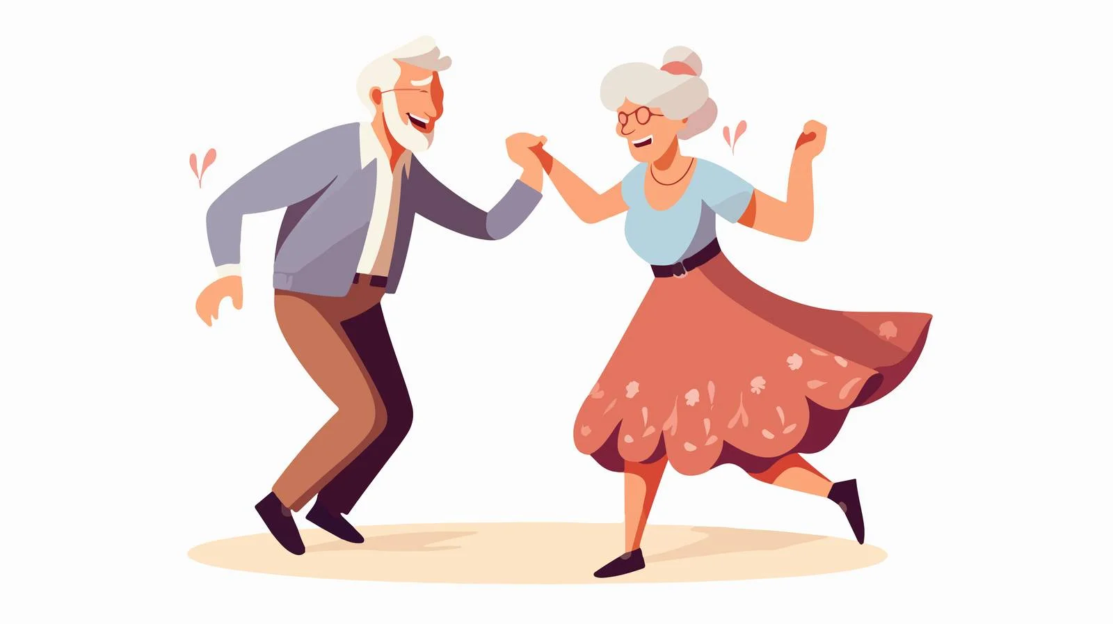 Warm Elderly Couple Dancing Joyfully Together — free download from Dotvec