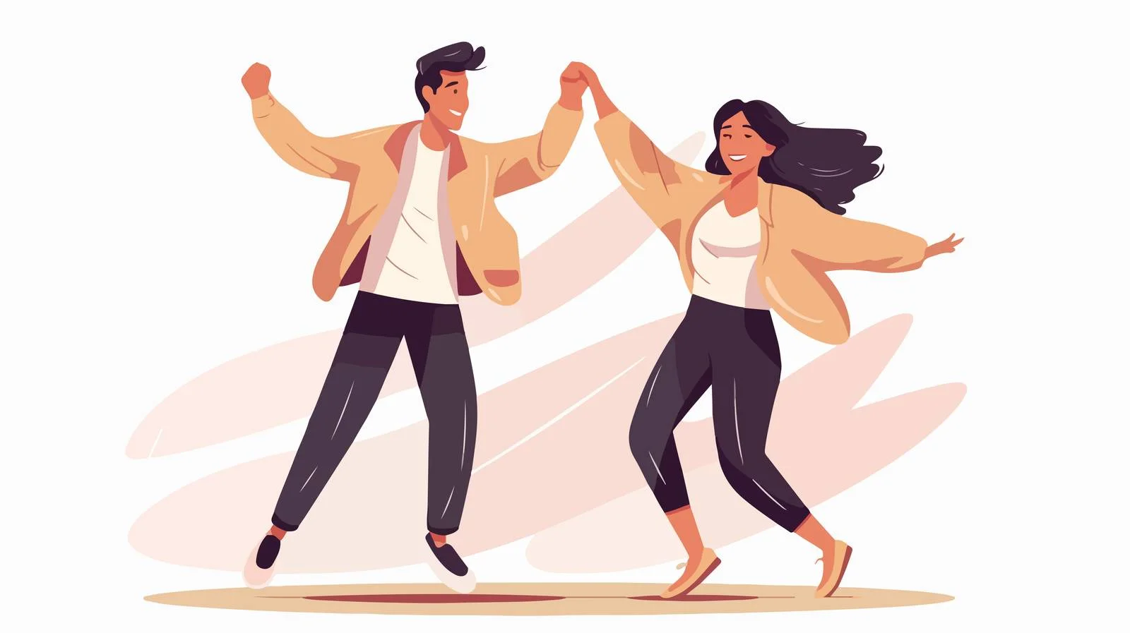 Joyful young couple dancing passionately together — free download from Dotvec