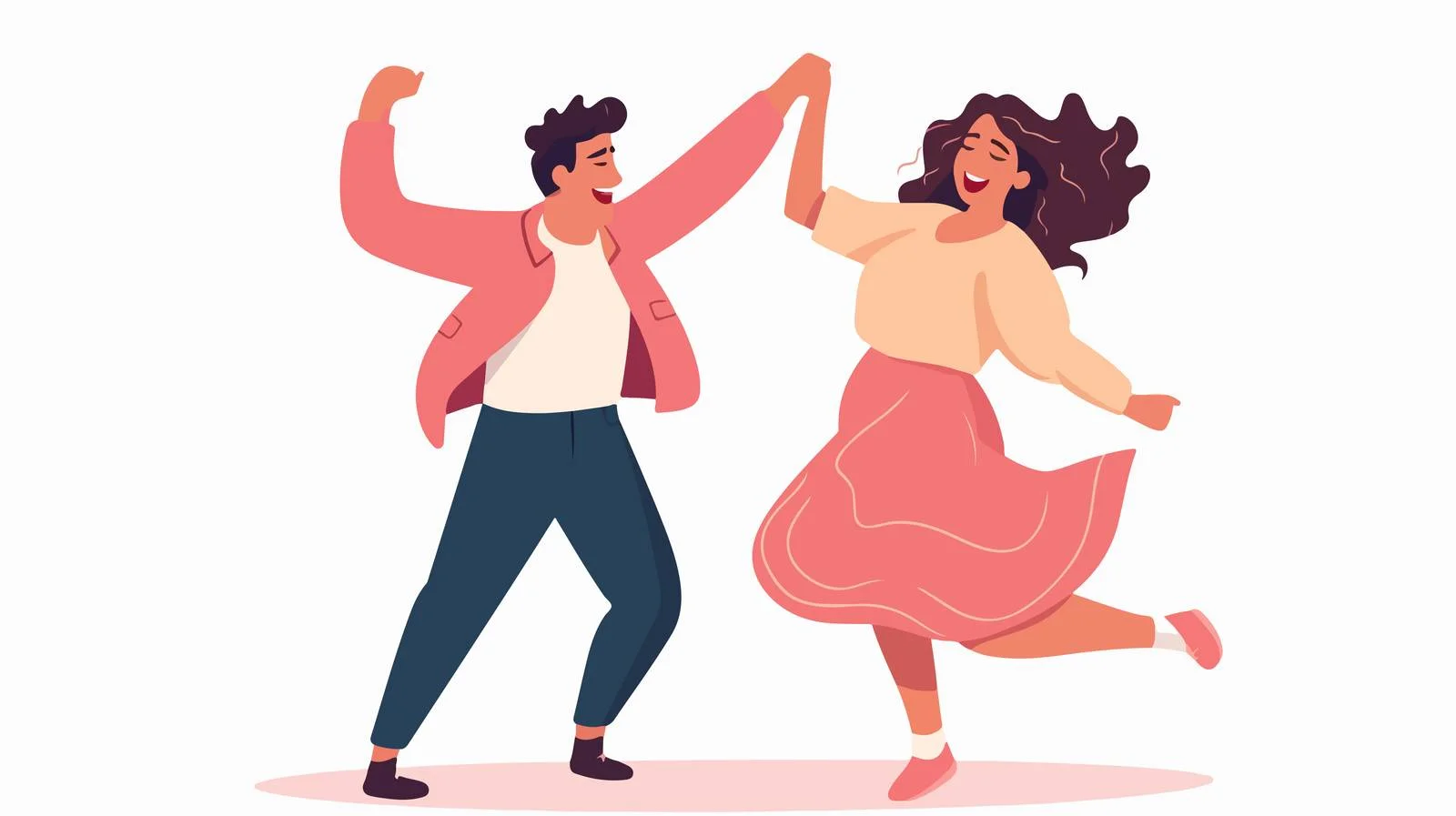Youthful couple joyfully dancing together — free download from Dotvec