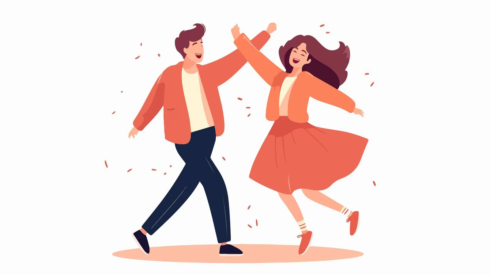 Joyful Young Couple Dancing Together — free download from Dotvec