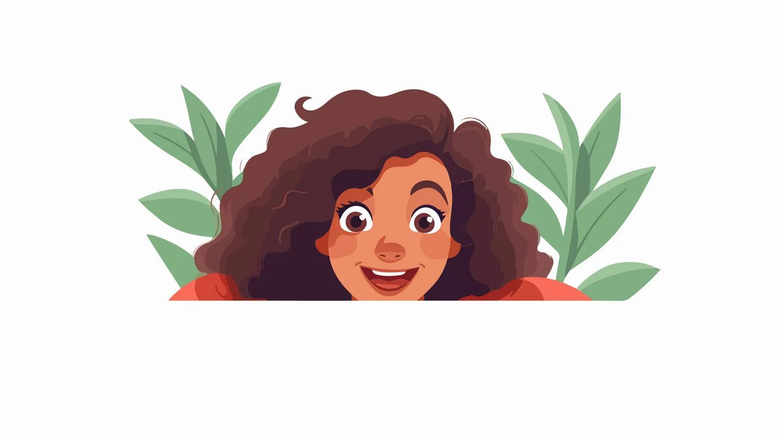 Joyful observer peeping over barrier — free download from Dotvec