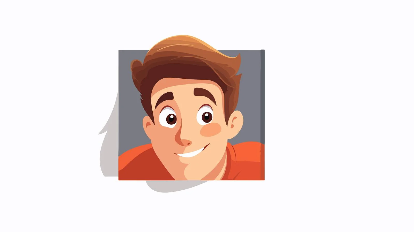 Joyful person peeks playfully from wall — free download from Dotvec