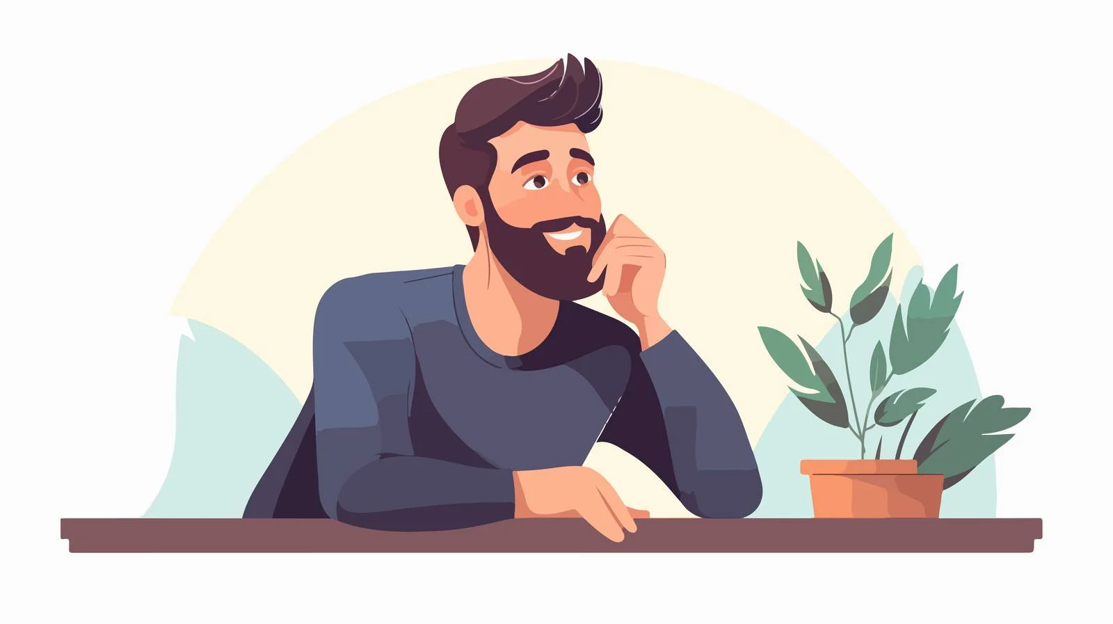 Engaged Individual Gazing at Object — free download from Dotvec