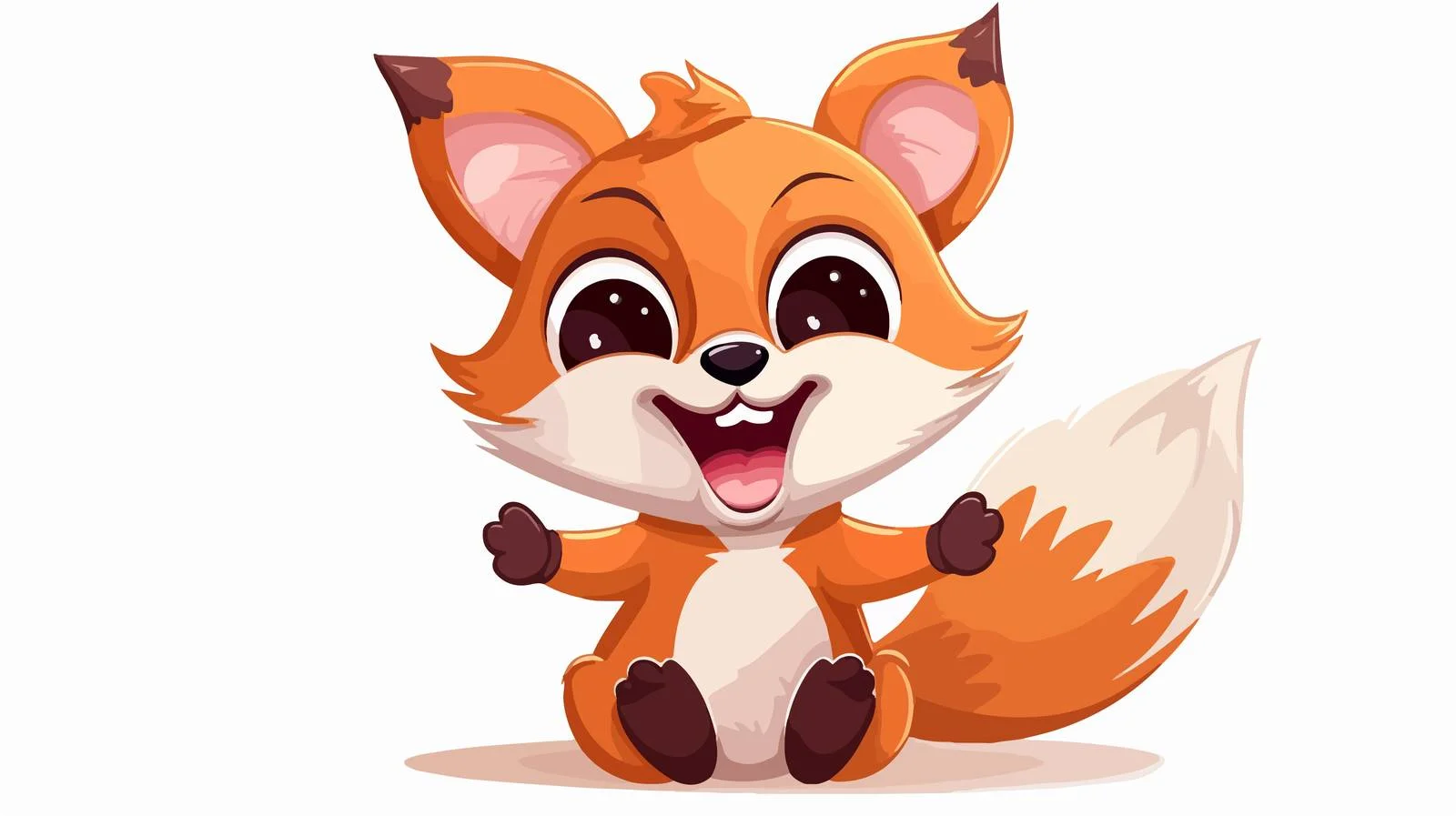 Joyful Fox Vector Illustration — free download from Dotvec