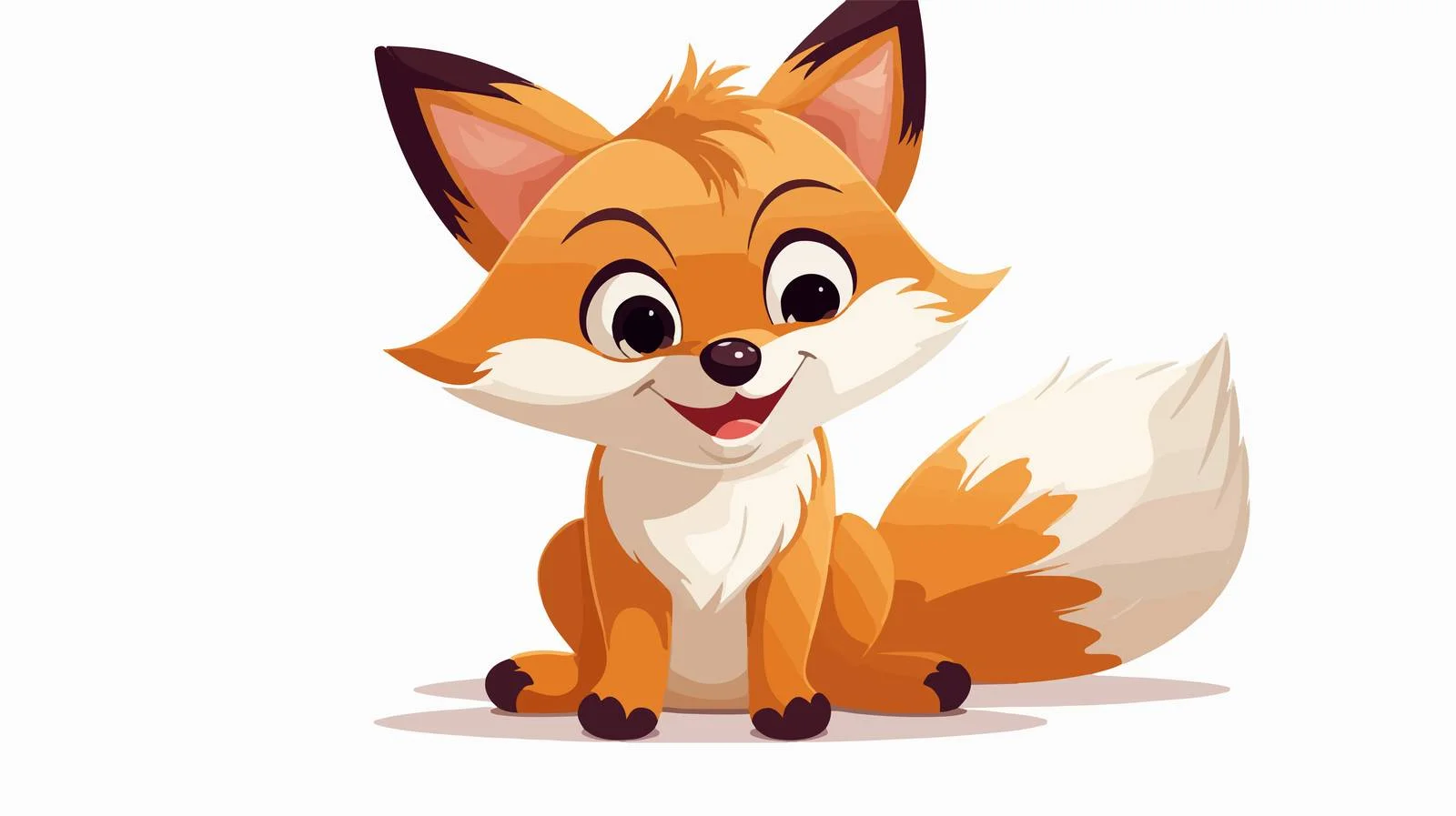 Joyful Fox Vector Illustration — free download from Dotvec