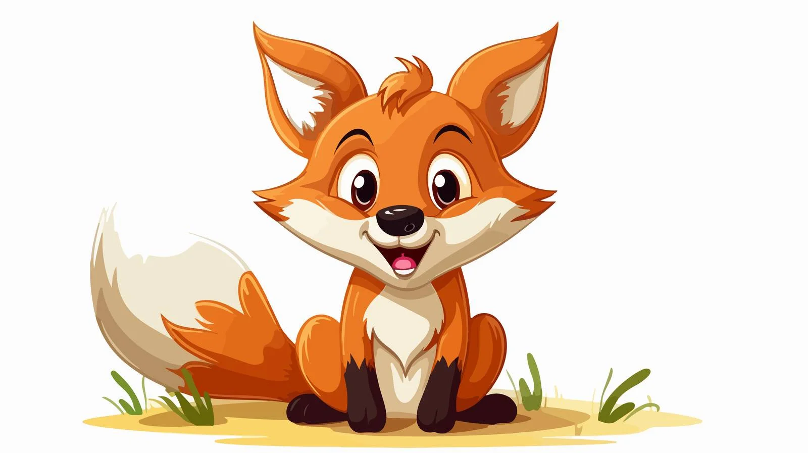Joyful Fox Reacting Enthusiastically - Vector — free download from Dotvec