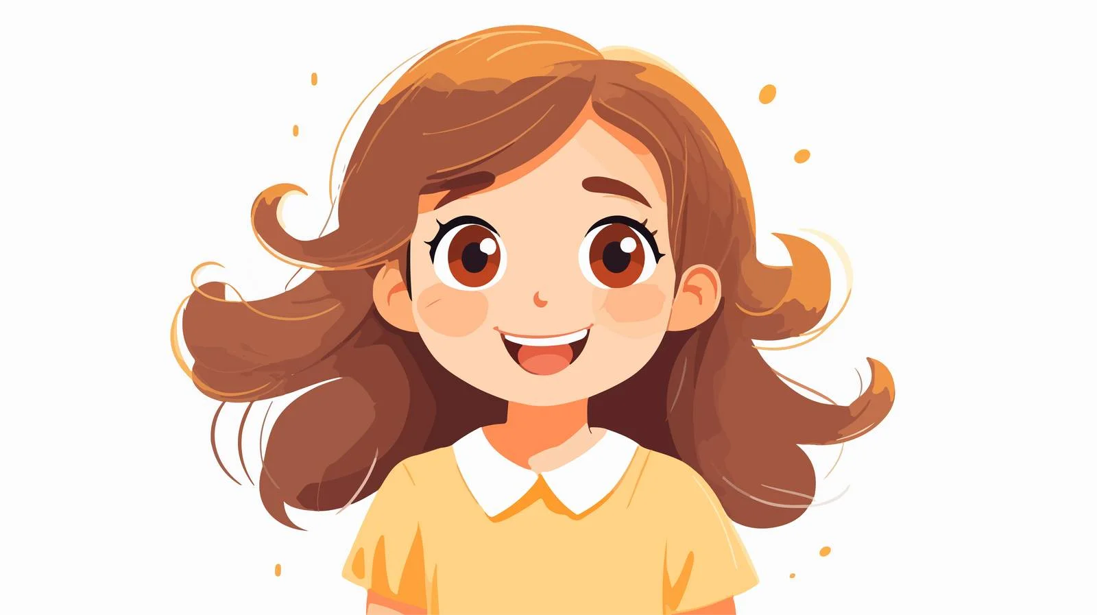 Joyful young girl portrait. Cheerful student — free download from Dotvec