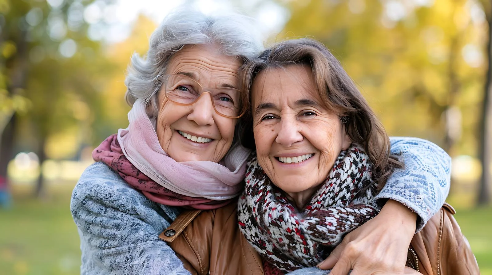 Embracing Moment: Senior Mother and Joyful Daughter — free download from Dotvec
