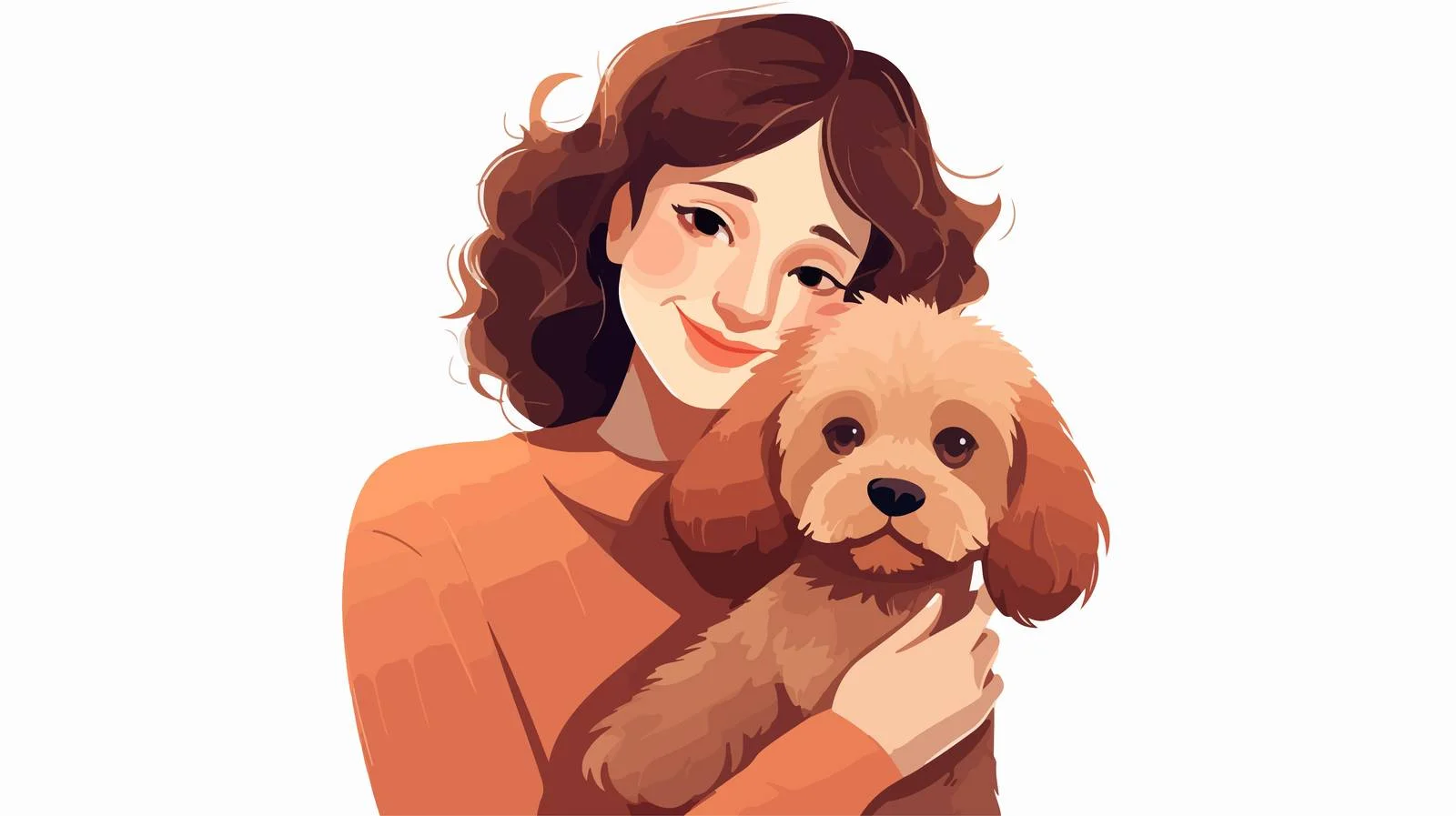 Joyful Pet Embrace: Dog Owner Affection — free download from Dotvec