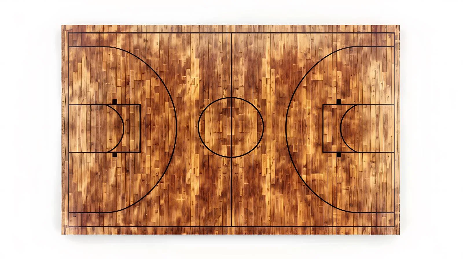 Aerial View of Hardwood Basketball Court — free download from Dotvec