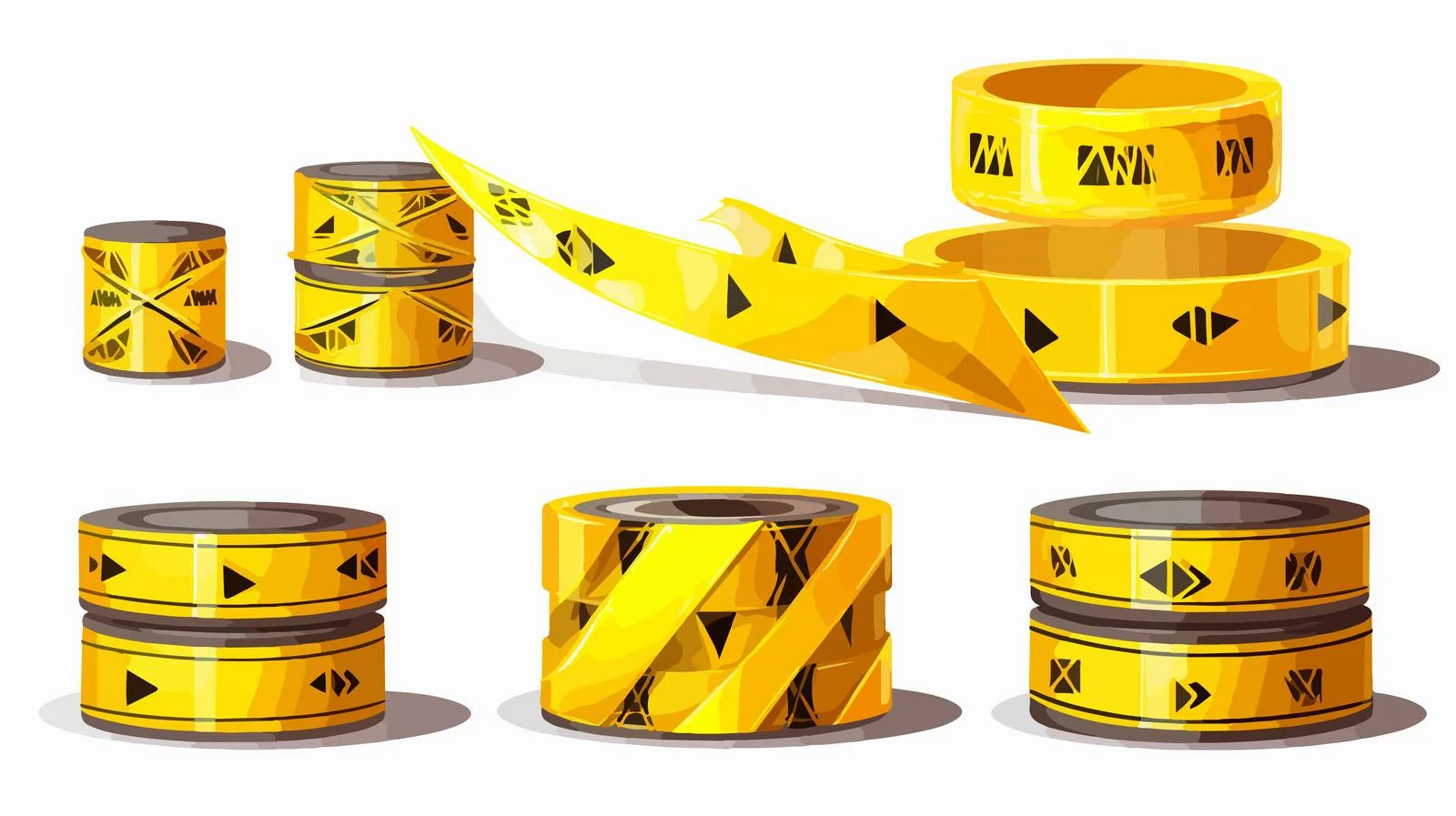 Hazardous Warning Tape Caution Sign — free download from Dotvec