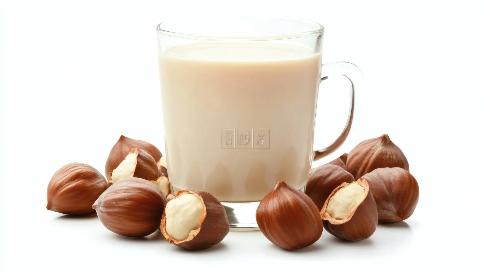 Hazelnut Milk on White Background — free download from Dotvec