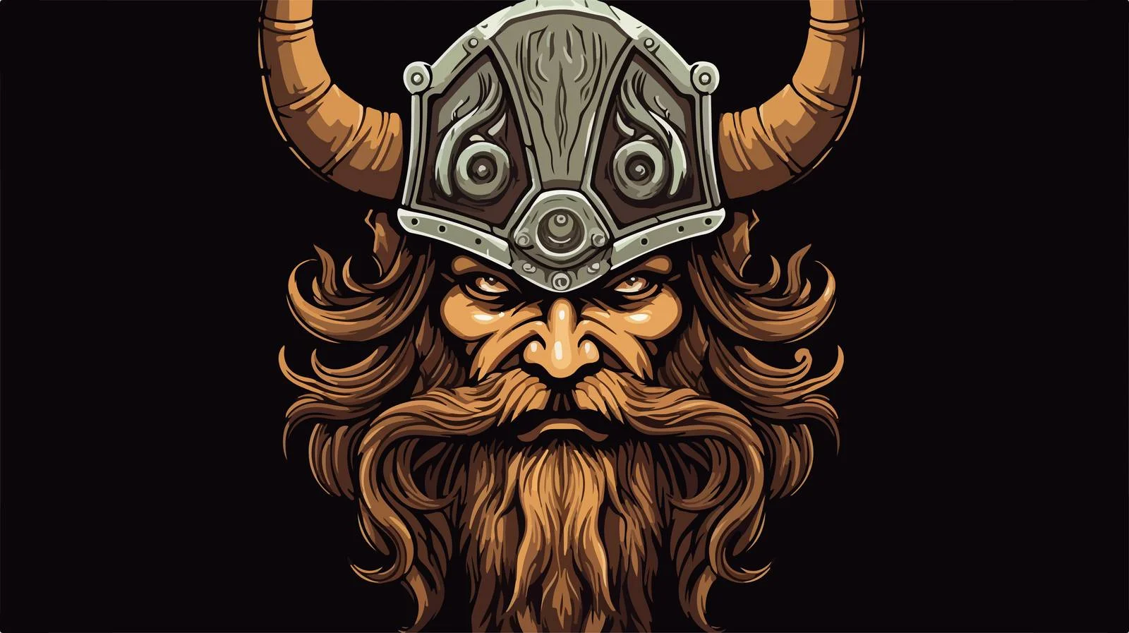 Viking Warrior Portrait — free download from Dotvec