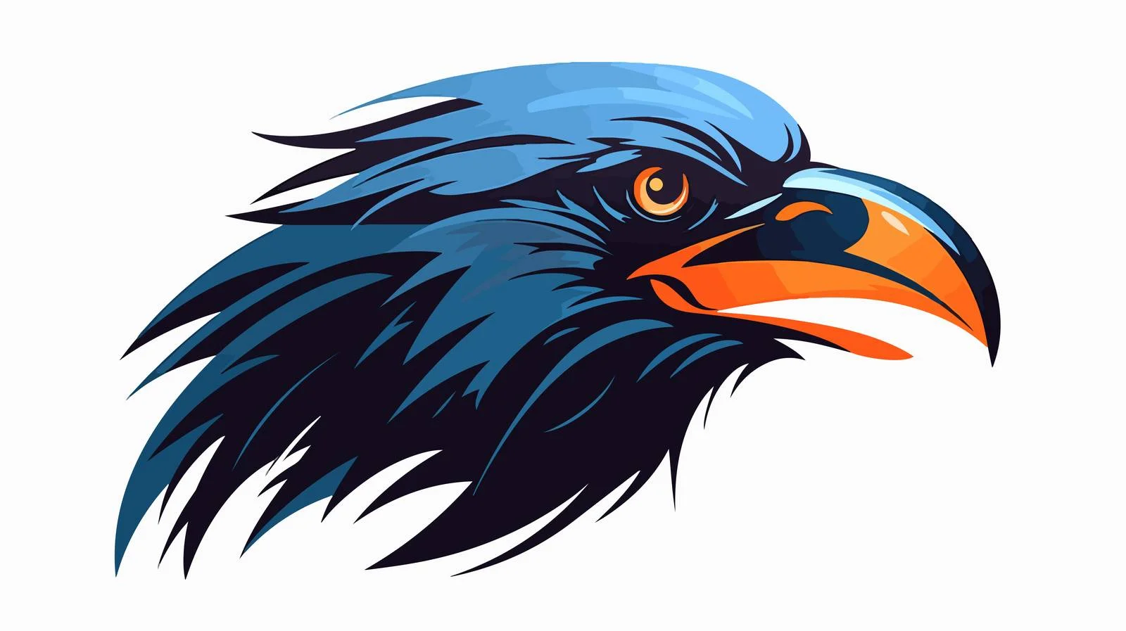 Raven Abstract Character Illustration — free download from Dotvec