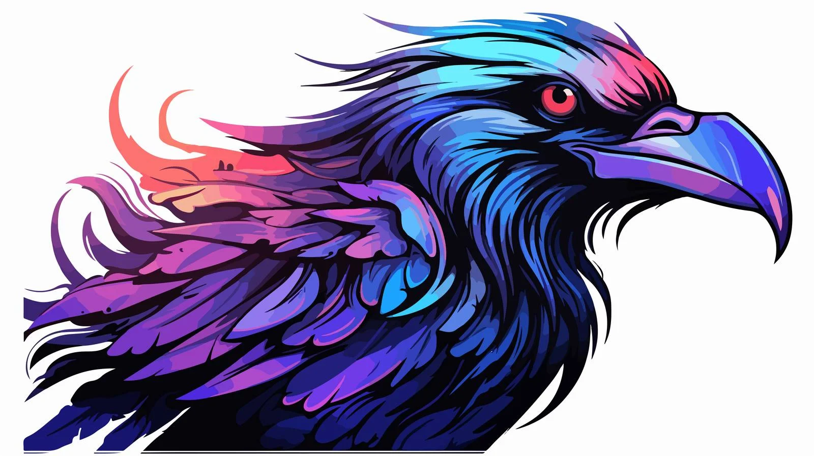 Raven Abstract Illustration — free download from Dotvec