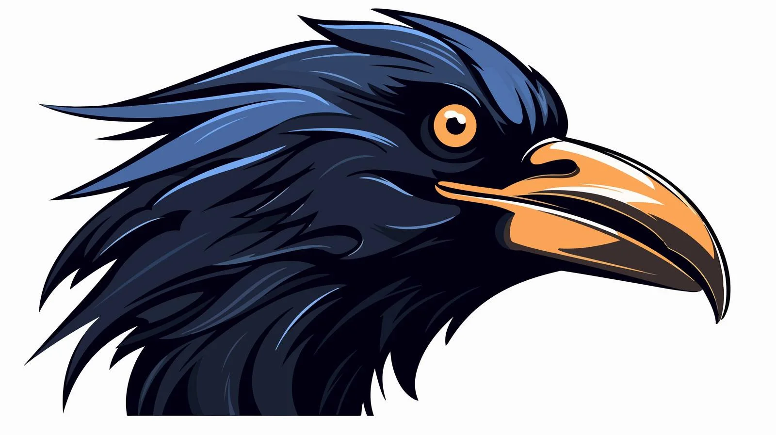 Raven Abstract Character Illustration — free download from Dotvec