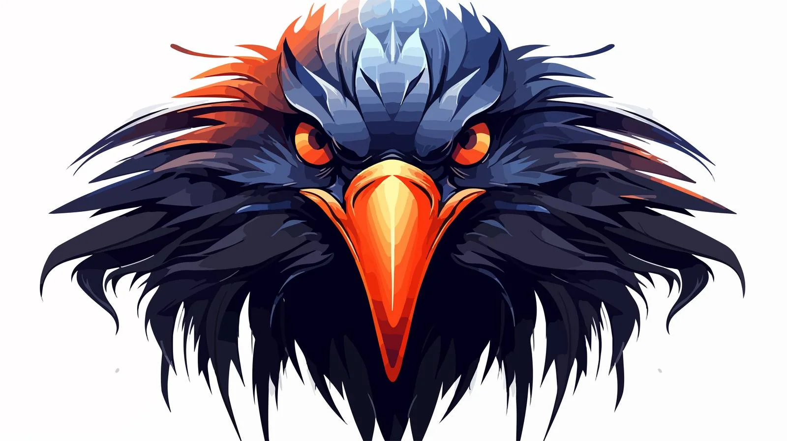 Raven Abstract Character Illustration — free download from Dotvec